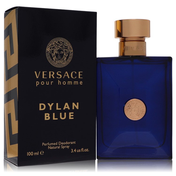 VERSACE POUR HOMME DYLAN BLUE Deodorant Spray 3.4 oz for Men VERSACE POUR HOMME DYLAN BLUE Deodorant Spray 3.4 oz for Men